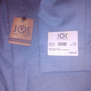 A high end suit by designer, Joseph abboud